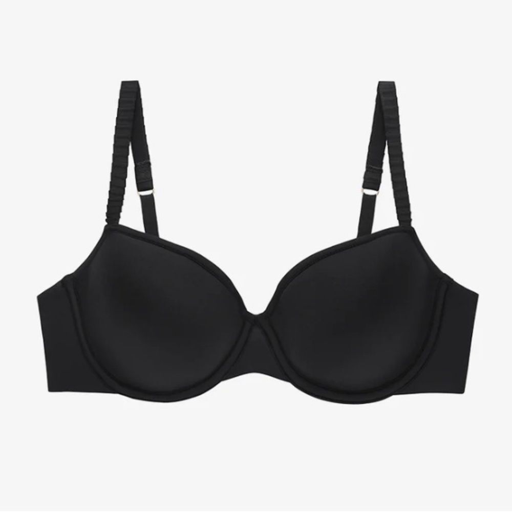 ThirdLove Women's 24/7 Classic Tee Shirt bra t shirt black 44C
